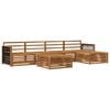 vidaXL Set de canapele de exterior 6 buc. natural Lemn Solid de Acacia