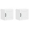 vidaXL Dulap de perete LUCCA 2 pcs Alb 40 x 31 x 40 cm Lemn prelucrat
