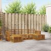 vidaXL Seturi de canapele 6 pcs natural Lemn Solid de Acacia