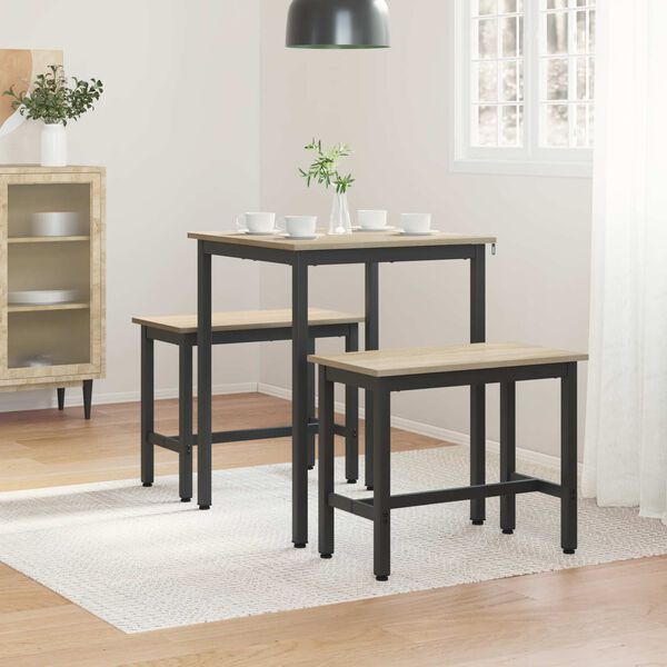 vidaXL Mese de sufragerie METAL