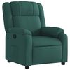 vidaXL Fotoliu rabatabil verde &icirc;nchis, material textil