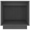 vidaXL Noptiere, 2 buc., gri, 40x30x40 cm, lemn masiv de pin