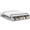 vidaXL Cadru de pat, gri sonoma, 120x200 cm, lemn prelucrat