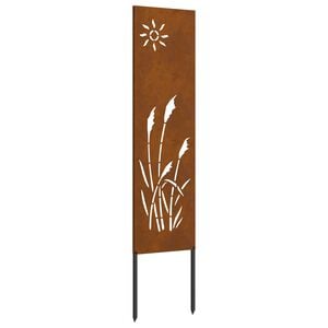 vidaXL Ecran de intimitate pentru grădină Traforaj Ruginit 32 x 140 cm