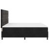vidaXL Pat cu arcuri cu saltea cu headboard Negru 200 x 200 cm Catifea