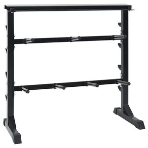 vidaXL Rama pentru gantere Negru 99 x 45 x 95,5 cm