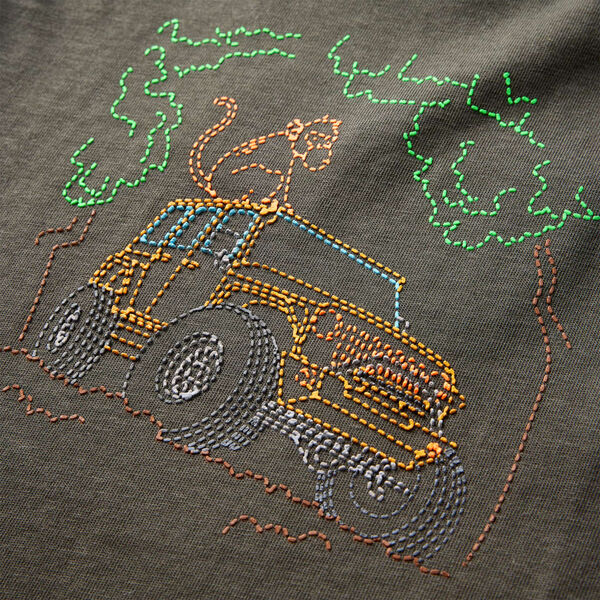 Tricou pentru copii cu mâneci lungi,, kaki, 92