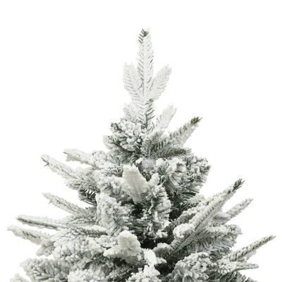 vidaXL Pom de Crăciun artificial cu zăpadă, verde, 180 cm, PVC & PE