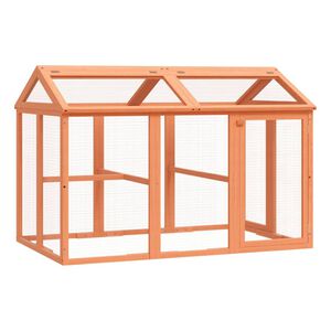 vidaXL Cutie de mișcare maro 141x94x104 cm lemn masiv de pin