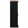 vidaXL Dulap suspendat HALDEN 2 uși glisante negru 75x22,5x70 cm pin