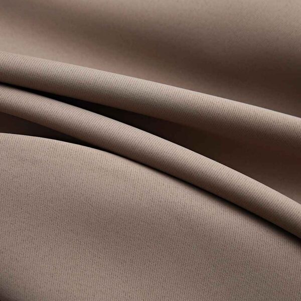 vidaXL Draperie opacă cu inele metalice, gri taupe, 290 x 245 cm