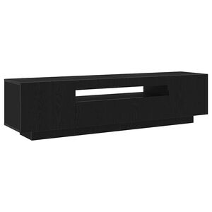 vidaXL Cabinet TV Negru 160 x 35 x 40 cm Lemn compozit