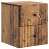 vidaXL Dulap de noapte suspendat Lemn vechi 33 x 34,5 x 40 cm
