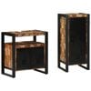 vidaXL Set de mobilier pentru baie 2 buc. Multicolor și negru