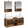 vidaXL Set de mobilier pentru baie 5 buc. Lemn vechi