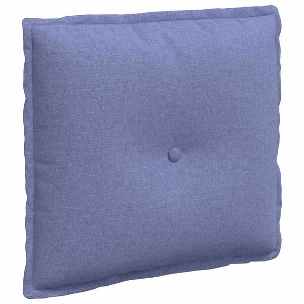 vidaXL Perna pentru spate Albastru Jeans 50 x 19 x 45 cm țesătură