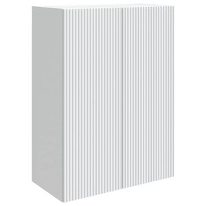 vidaXL Dulap montat pe perete 66 x 34,5 x 90 cm Lemn prelucrat Alb