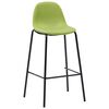 vidaXL Set de mobilier de bar, 5 piese, verde, material textil