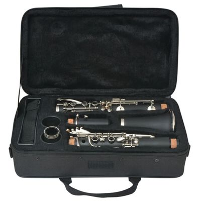 vidaXL Clarinet Bb cu 17 clape și toc moale
