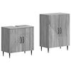 vidaXL Set de dulapuri pentru baie, 2 piese HAARLEM Sonoma gri