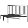 vidaXL Cadru de pat din metal cu tăblie, negru, 107x203 cm