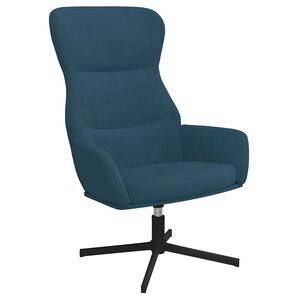 vidaXL Scaun de relaxare, albastru, catifea