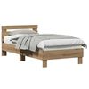vidaXL Cadru de pat Stejar Artizanal 193 x 95 x 88 cm Lemn compozit