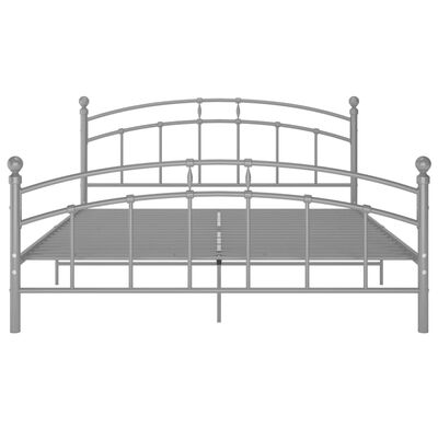 vidaXL Cadru de pat, gri, 180x200 cm, metal
