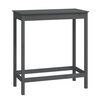 vidaXL Masă de bar, gri, 100x50x110 cm, lemn masiv de pin