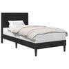 vidaXL Cadru de pat cu headboard Negru 90 x 200 cm Catifea