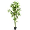 vidaXL Plantă bambus artificial cu ghiveci 175 cm, verde