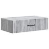 vidaXL Masă laterală montată pe perete Sonoma gri 59 x 34,5 x 17 cm