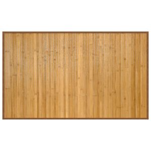 vidaXL Covor dreptunghiular, natural, 60x100 cm, bambus