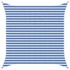 vidaXL P&acirc;nză de umbră Albastru și Alb 3,6 x 3,6 m HDPE