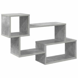 vidaXL Raft suspendat Montare pe perete Gri 87 x 20 x 55 cm