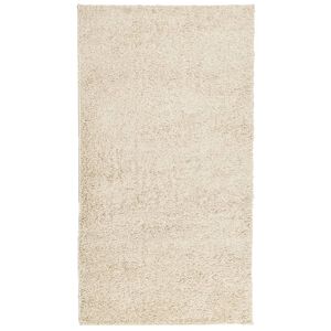 vidaXL Covor pufos "PAMPLONA" cu fire &icirc;nalte, auriu modern, 60x110 cm
