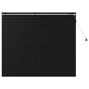 vidaXL Jaluzea venetiană Negru 160 x 130 cm 35 mm