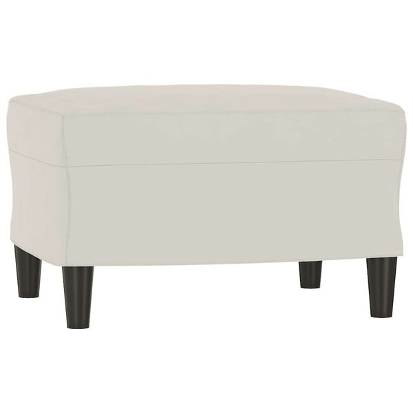 vidaXL Bancă, crem, 70x35x41 cm, catifea