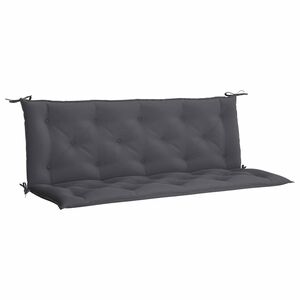 vidaXL Pernă bancă de grădină antracit 150x(50+50)x7cm material oxford