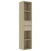 vidaXL Bibliotecă, stejar Sonoma, 36x30x171 cm, lemn prelucrat