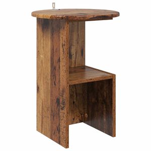 vidaXL Masă laterală Lemn vechi &Oslash; 39,5 x 55 cm Lemn prelucrat