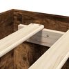 vidaXL Cadru pat fără saltea stejar fumuriu 150x200 cm lemn prelucrat