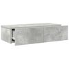vidaXL Raft de perete cu sertare Gri beton 60x26,5x15cm Lemn prelucrat