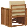 vidaXL Set de canapele de exterior cu pernă natural 71 x 63 x 73 cm