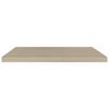 vidaXL Rafturi de perete suspendate 2 buc., stejar, 80x23,5x3,8 cm MDF