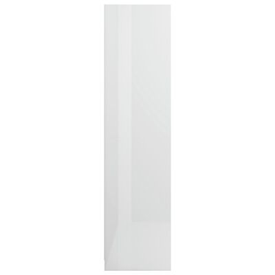 vidaXL Șifonier cu sertare, alb extralucios, 50x50x200 cm, PAL