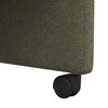 vidaXL Scaune de dining cu roți 2 pcs Verde militar 57 x 67 x 95 cm