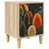 vidaXL Dulap de noapte ZAANDAM Stejar Sonoma 36 x 33 x 50 cm