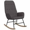 vidaXL Scaun balansoar, gri &icirc;nchis, material textil