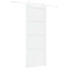 vidaXL Ușă glisantă 83 x 211 cm Lemn prelucrat Alb